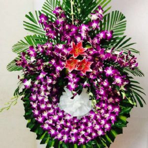 Vòng hoa tang lễ - mã 32