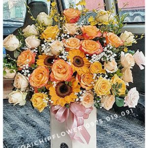 Lẵng hoa đẹp 93